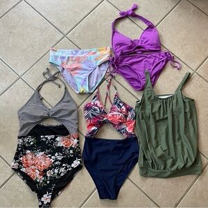 Swimsuit Lot ONE PIECE CUT OUT BIKINI 2 PIECE